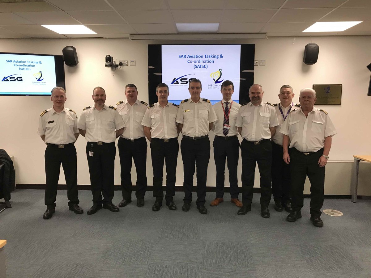 Irish Coast Guard Watch Officers recently completed the second Search and Rescue Aviation Tasking and Coordination (SATaC) Course at the National Maritime Operations Centre in Dublin. Director of the Irish Coast Guard Eugene Clonan presented the Certificates to Watch Officers.