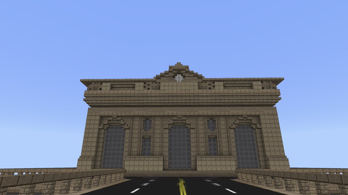 TACCHAN169's tweet photo. グランドセントラル駅的な建物が完成した。屋根とか適当やけど。 https://t.co/cRwZuqN8id