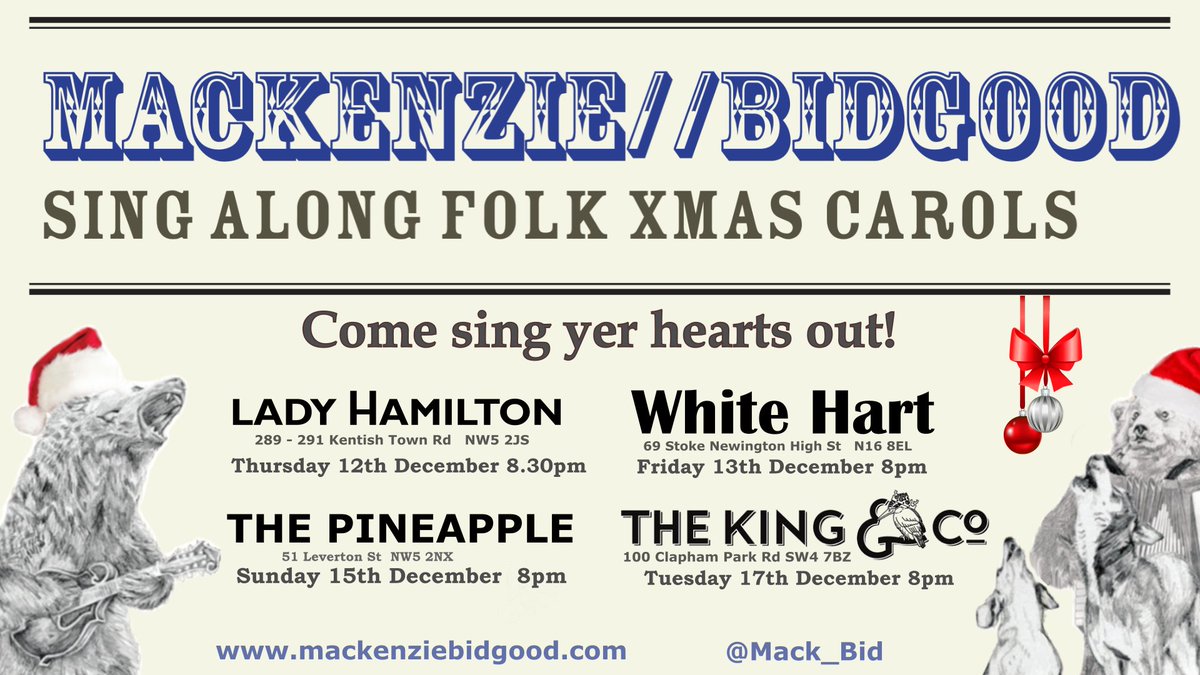 Alright Folkies! Coming to a pub near you! Four excellent Public houses, four chances to sing your hearts out. See you there!