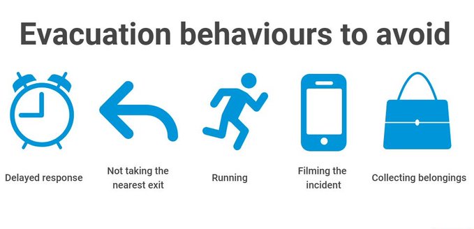 cnvanderwal's tweet image. I interviewed 10 crowd safety experts about their experiences with human behaviours during evacuations. Read what they said in my latest #ResearchBlog bit.ly/363iGVX #evacuation #crowdsafety @UoL_Management @LeedsUniBSchool
