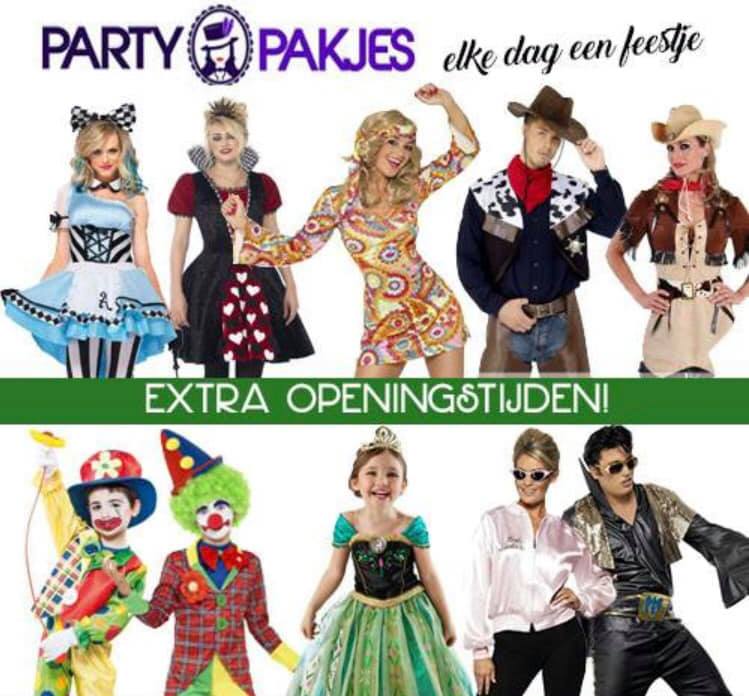 Extra openingstijden bij Party Pakjes! #OuweSunder 

Bekijk het hier: bit.ly/2Lnqw4S