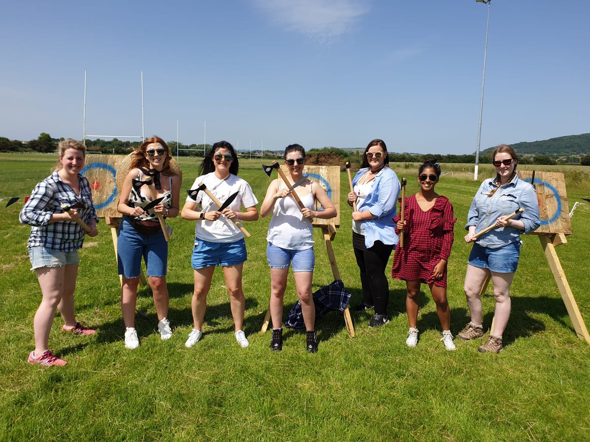 We've added a great new activity to our line up of Field Sports- Axe Throwing! Great for team building days, weddings or fun days. #teambuilding #axethrowing #weddingentertainment