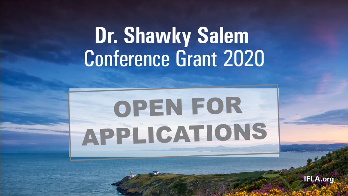 Dr. Shawky Salem Conference Grant (SSCG) 2020: Open for applications IFLA.org