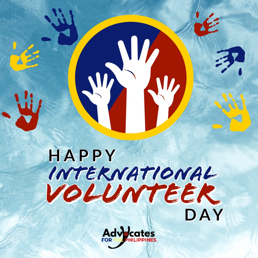 Happy International Volunteer Day, Advocates!

Youth Advocates for The Philippines invites you to volunteer in our respective advocacies for our world's sustainability.

Let us volunteer for inclusion.

#Volunteer4Inclusion #IVD2019 #YouthAdvocatePH