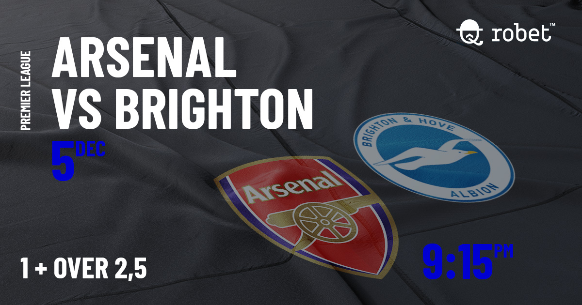 robetofficial's tweet photo. #Arsenal host #Brighton tonight in Freddie Ljungberg's first home game in charge of the Gunners since Unai Emery's sacking. Arsenal haven’t won in the #PremierLeague after their home victory against Bournemouth. According to our expert's advice, the bet outcome is: 1 + Over 2,5 https://t.co/u2zVtJ42ic