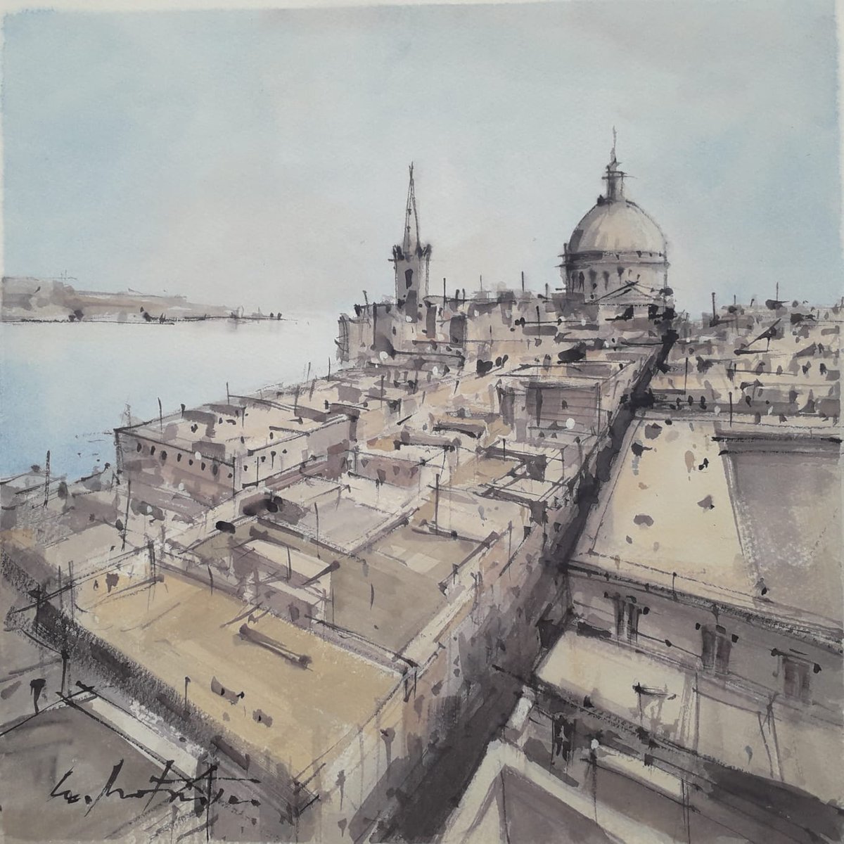 ChristineX180's tweet image. This painting by Svetislav Martinovic just got homed 

#Valletta #Malta #Maltapainting #watercolourpainting #painting #Vallettapainting #watercolour #SvetislavMartinovic #ChristineXArtGallery #love #art #artcollector