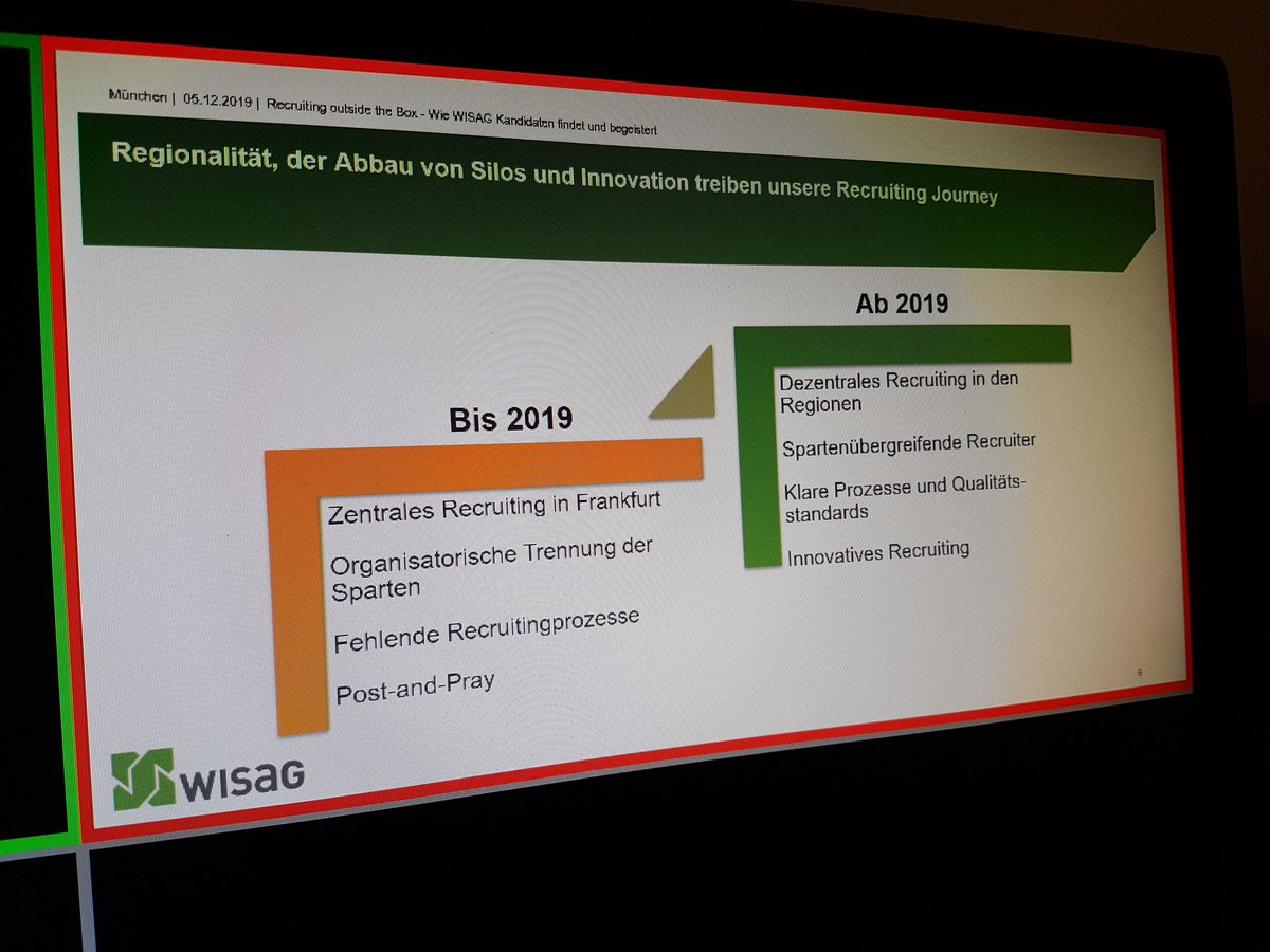 forumrecruiting's tweet photo. #rcf19 von zentralem zum dezentralen Ansatz bei der WISAG https://t.co/jIhqjTWjgI