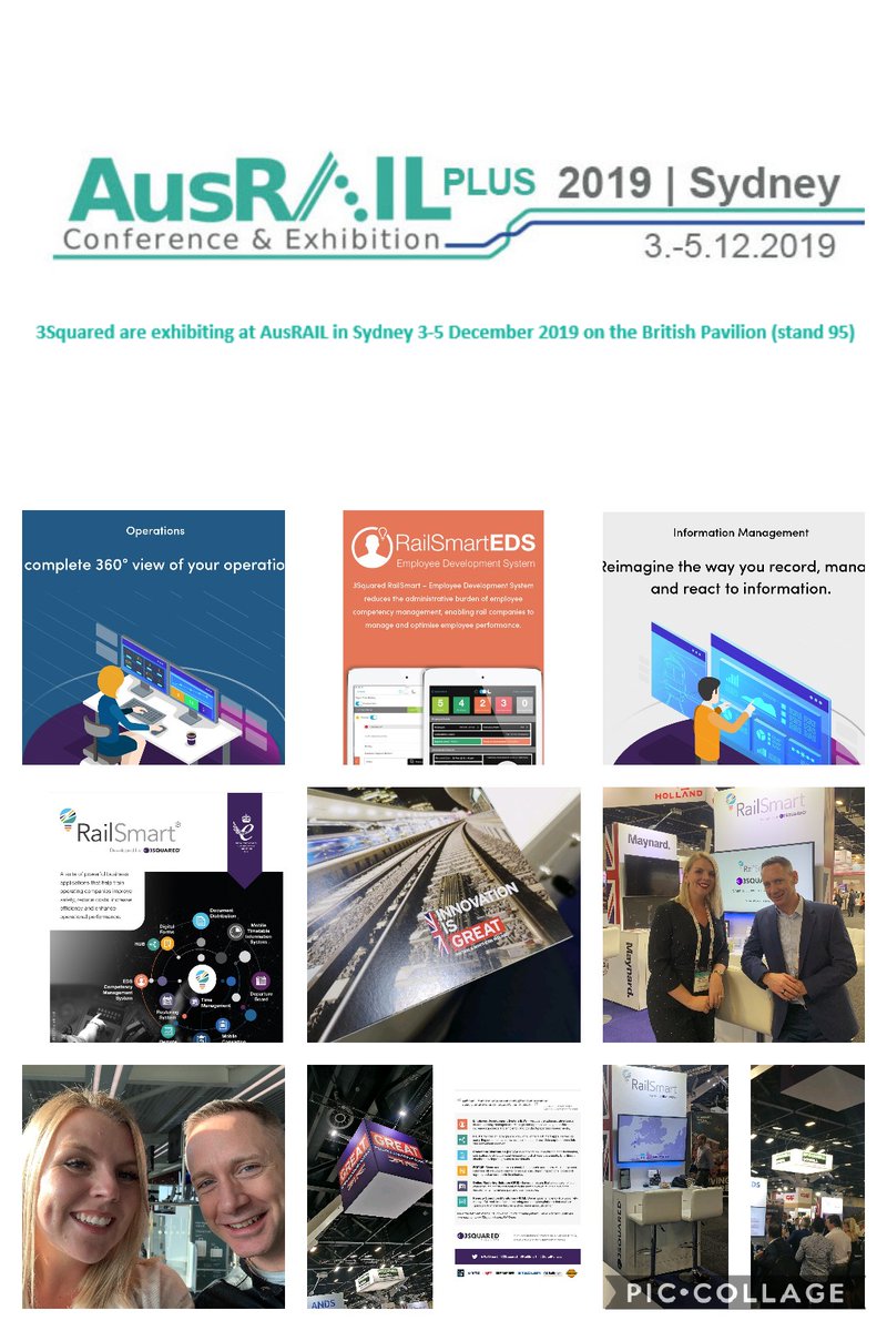 railsmart's tweet image. It&apos;s a wrap!
#AusRail has worked @iJamesFox and @BeckyMcGuire17 hard, but it&apos;s been an amazing platform to launch #RailSmart #SaaS down under.

Amazing support from @AusRAIL @Austrade @tradegovuk @railindustry and many more.

#digitalrailway #innovationisGREAT #exportingisGREAT