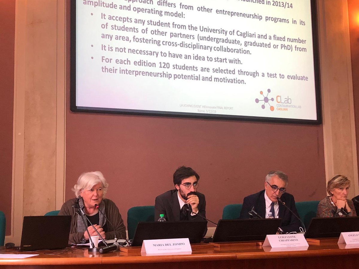 Il rettore all #oecd di #Roma presenta il <a href="/CLabCagliari/">CREA UniCa</a> <a href="/univca/">Università degli Studi di Cagliari</a>