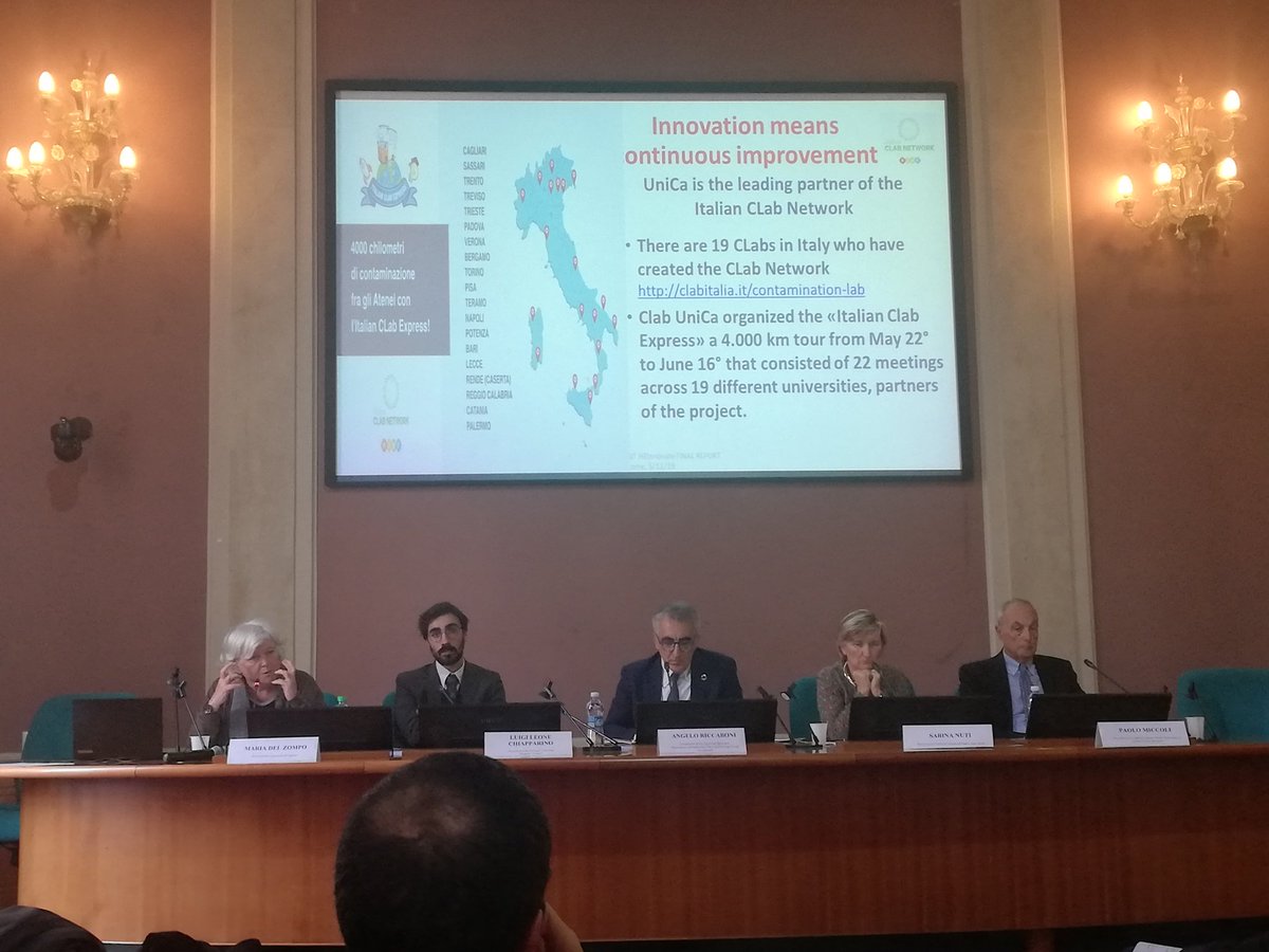 L'ottimo intervento di Maria Del Zompo, primo Rettore donna nei 400 anni di storia di <a href="/univca/">Università degli Studi di Cagliari</a>, sull'importanza delle #università per gli ecosistemi locali e sulle tante iniziative di #contaminazione e #innovazione che portano avanti in #Sardegna

<a href="/CLabCagliari/">CREA UniCa</a> #TheShifters