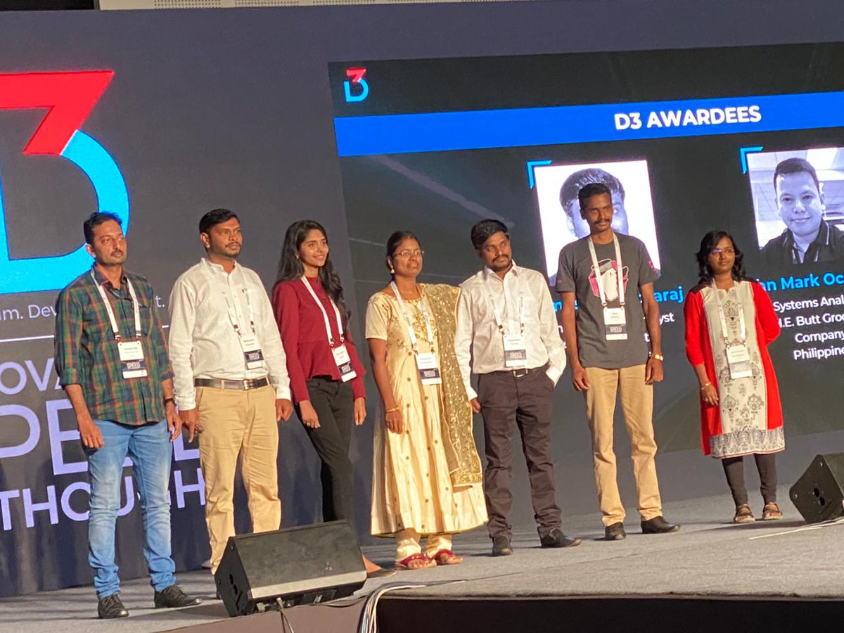 USTglobal's tweet photo. D3 is all about celebrating the technologists at UST.
Congratulations to Developer Award Winners..
#D32019 #Speed #developerawards https://t.co/43dLc7hmwb