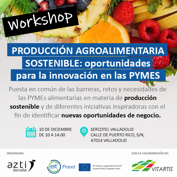 azti_brta's tweet image. ¿Cuáles son las barreras, retos y las necesidades de innovación de las Pymes en materia de producción sostenible 🌿? Te contamos los resultados en #SMEWorkshop de @EIT_Food 

📅10 diciembre
📍 Valladolid
 
Inscríbete aquí: 

👉cutt.ly/ce02qJ4👈