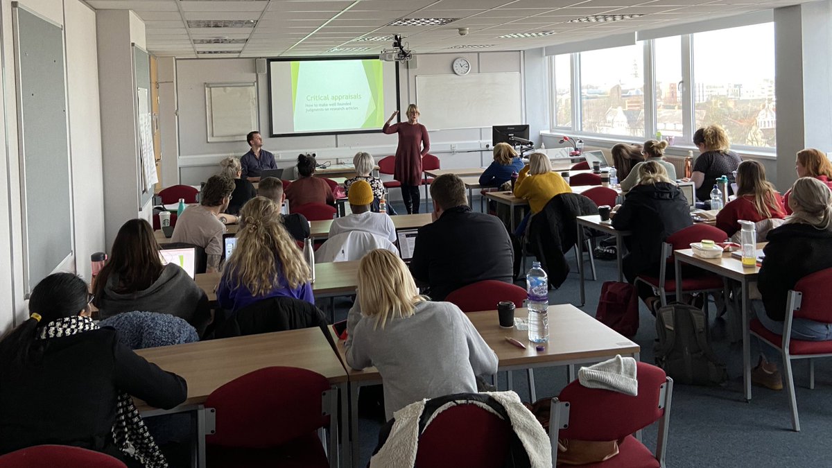 CU_ODP's tweet photo. Our 2nd years learning about the research process in preparation for their own dissertations in year 3. More #ODP’s in research is vital for the development of the profession. https://t.co/OSxo8W1hAg