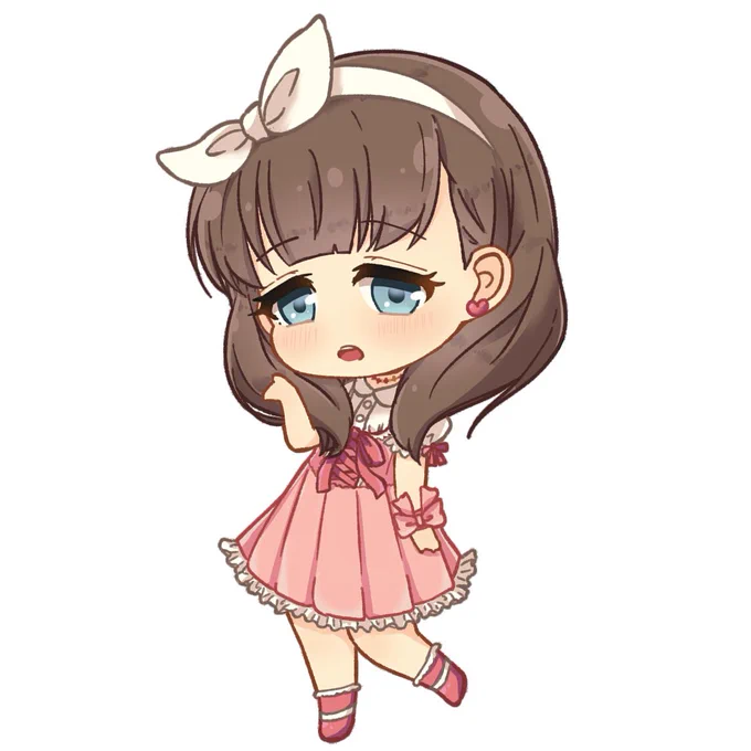 #1日1まゆ落描き週間#佐久間まゆ冬コミで出すアクスタのまゆですこれ1つでまゆと一緒に旅ができるぞ!!!Pさん次はどこに行きましょうか?ご飯?スイーツ?それとも温泉?…うふふ、新婚旅行みたいですねぇ 