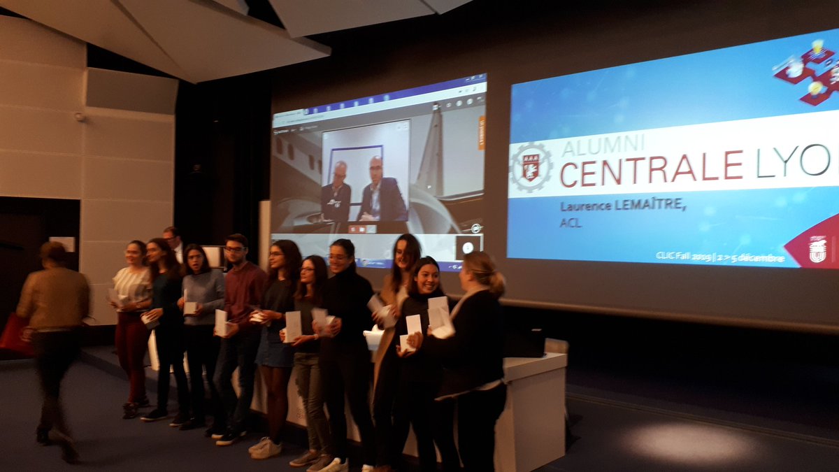 Les gagnants du Prix des élèves remis par <a href="/AlumniCentrale/">Alumni Centrale Lyon</a> pour CLIC FALL 2019 de <a href="/CentraleLyon/">Centrale Lyon</a> pour l'équipe lauréate de <a href="/citeofrance/">Citeo</a>