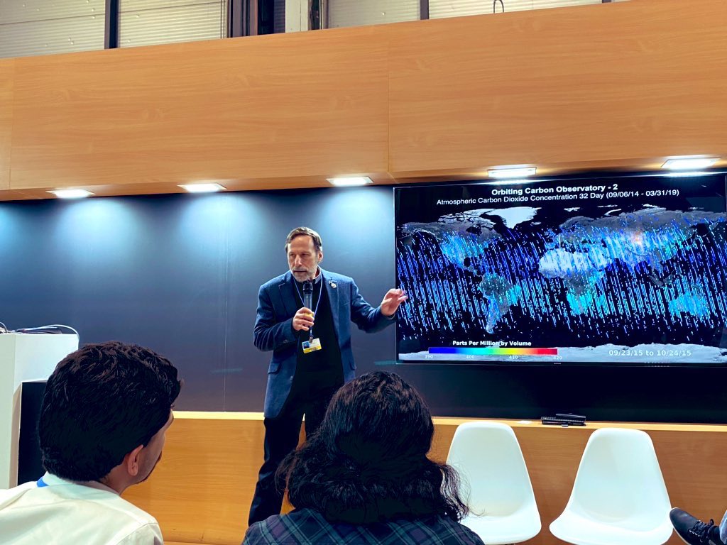 la_Venturini's tweet image. Compelling message from Dave Crisp of @NASA @NASAClimate @CEOSdotORG at #ResilienceLab #COP25: you can’t manage what you can’t measure!
Highlights the importance of space-based observations to study our planet and climate change @GEOSEC2025