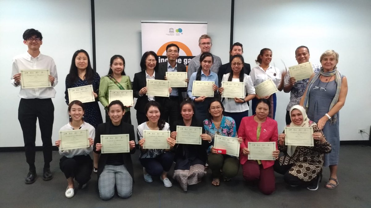UNESCOWWAP's tweet photo. Thanks to all participants for the successful workshop '#GenderAnalysis applied to #WaterManagement &amp; Governance: Sex-disaggregated #waterdata in Asia &amp; Pacific'.
We are also grateful to our partner @unescoiwssm for their kind support! https://t.co/6ZMsaEvwyX