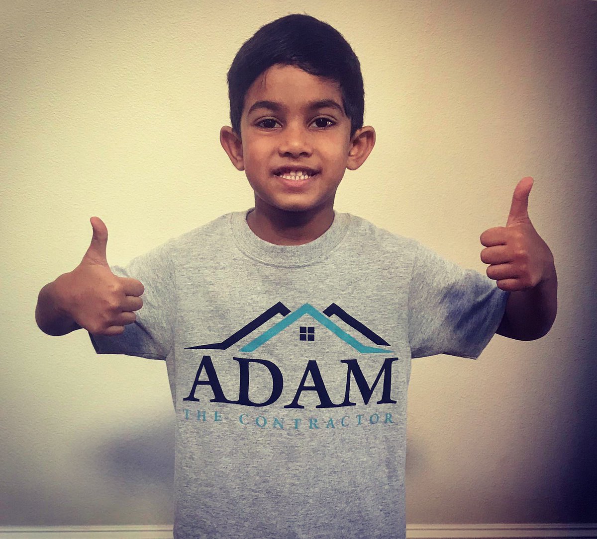 AdamContractor's tweet photo. Ladies and gentlemen say hello to Devin! Our newest hire on the sales team. ⁣
⁣
@devinpatel24 ⁣
#adamthecontractor ⁣
#nephew ⁣
#sales ⁣
#cutenessoverload https://t.co/okrNDsWIbY