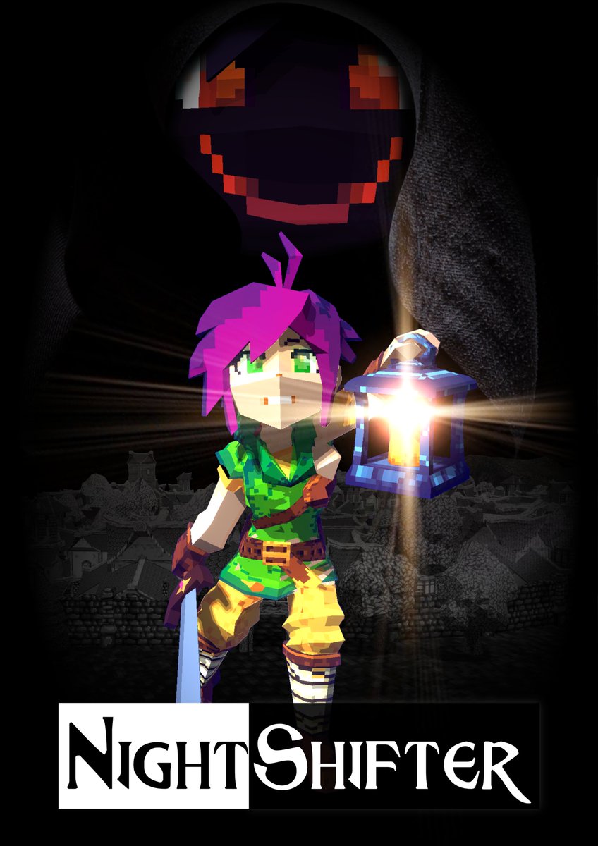 We needed to throw together a small poster in a few hours, that's the result! 😛😈

#lowpoly #pixelart #indiedev #gamedev #madewithunity