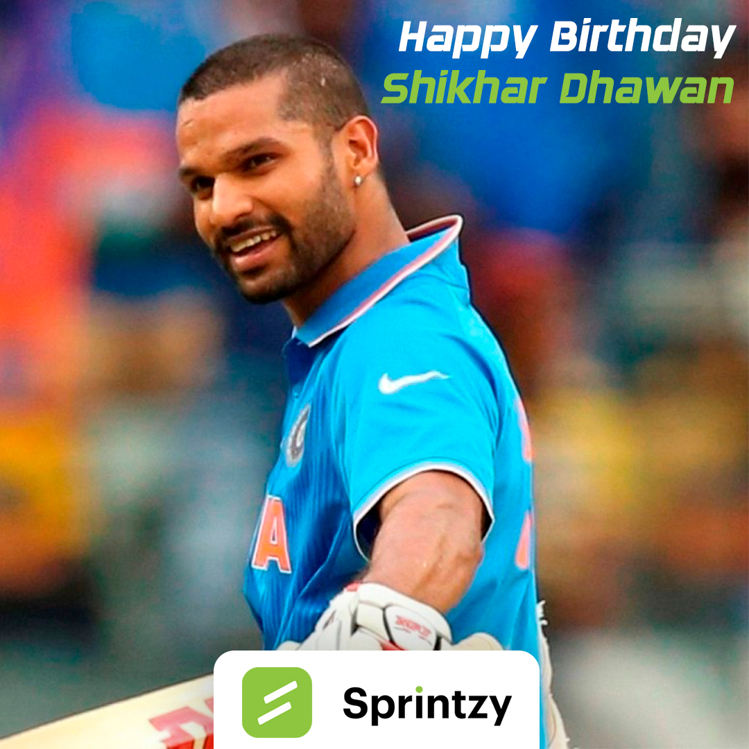 Happy Birthday Shikhar Dhawan         