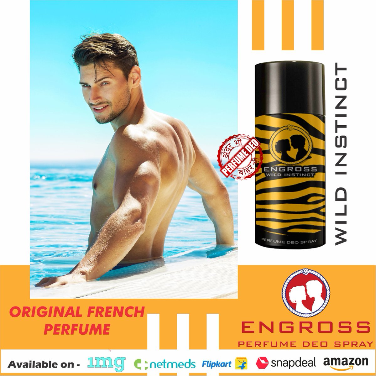 DeoEngross's tweet photo. Engross Wild Instinct #PerfumeDeoSpray #Engross #FrenchPerfume #Best #perfume https://t.co/jcu8xazMEc