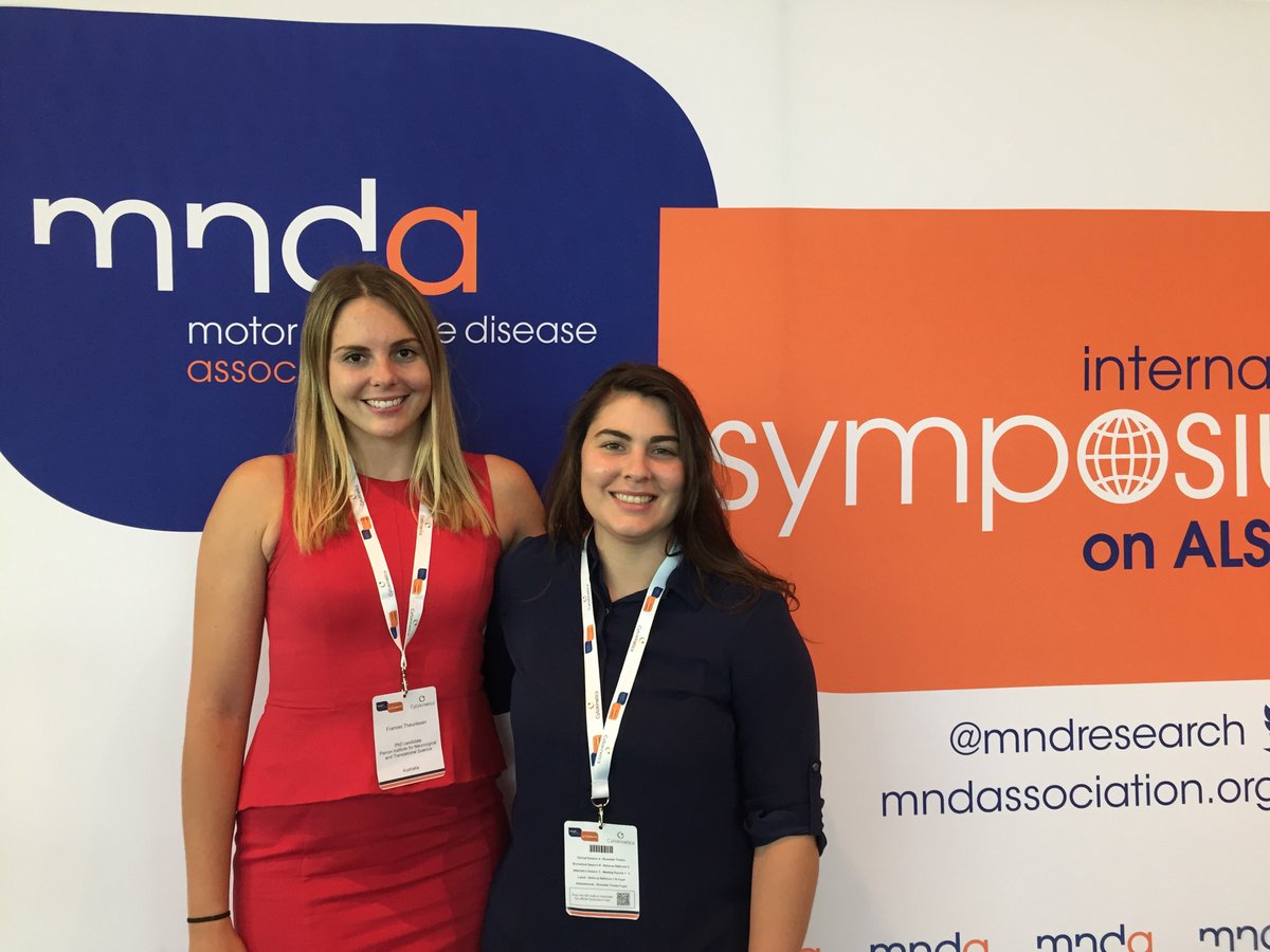 PerronInstitute's tweet photo. Huge congrats to our MND PhD students Julia Pytte &amp; Frankie Theunissen for great platform (!) talks on genetic structural variants 🧬 to id new markers to improve ALS clinical trial success @mndassoc @mndresearch @UWAresearch #mndawa
#alsmndsymp https://t.co/AVfwgMf1Pw