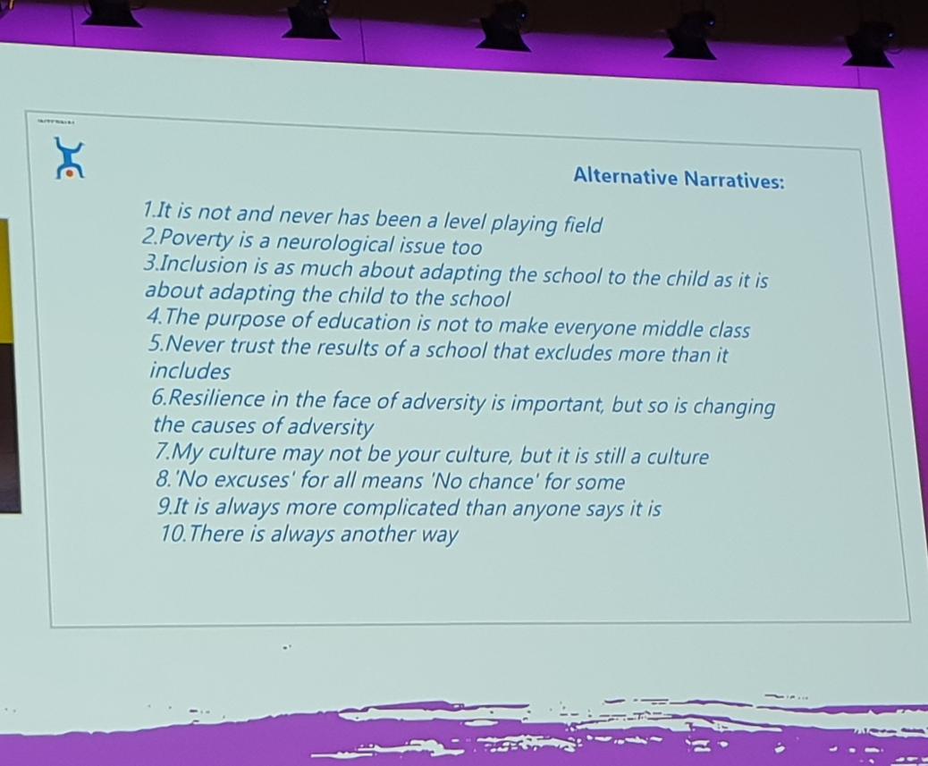 Ian Gilbert's 'Ten lessons from "the working class"' was very fitting given the news this morning that the new GCSEs are widening the gap between rich and poor. #SSATNC19