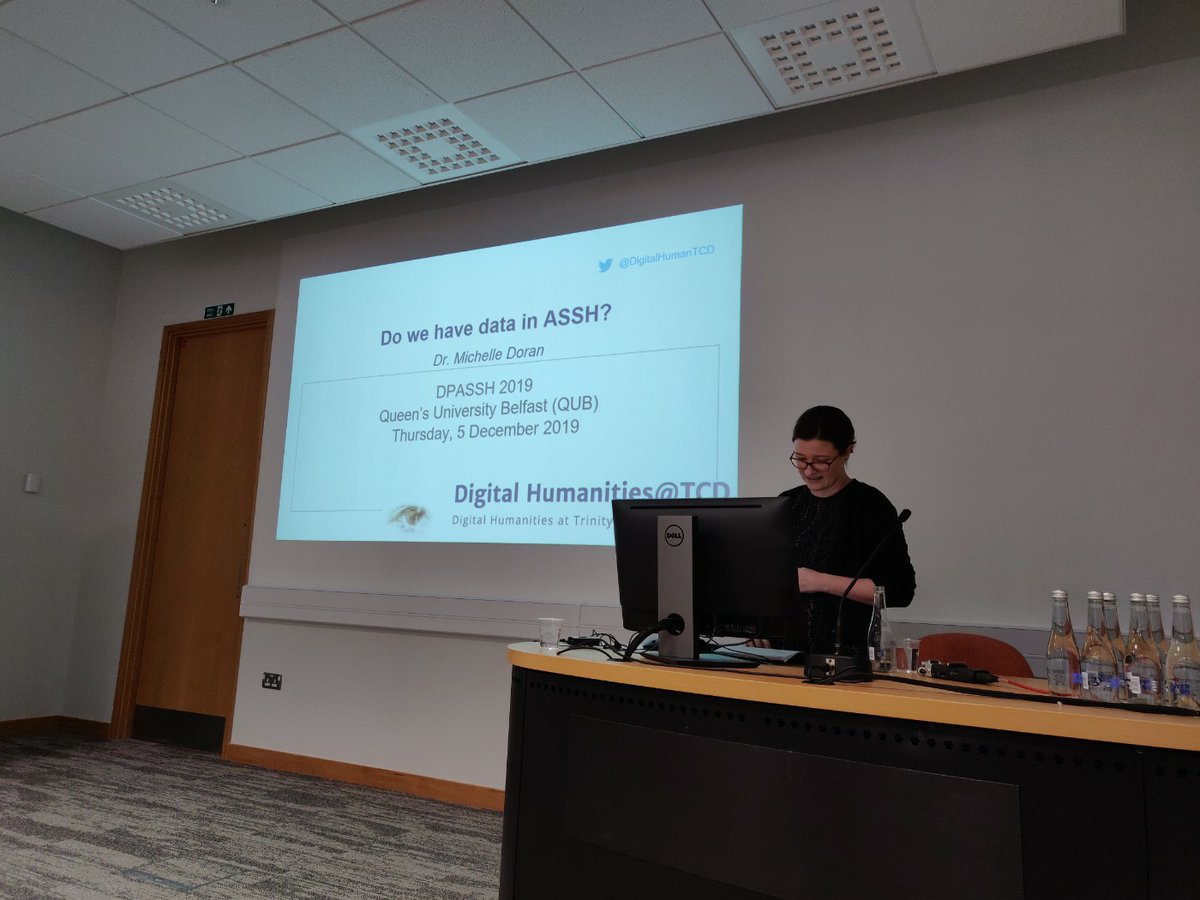 martin_eve's tweet image. Now we have Michelle Doran on whether we have data in the ASSH disciplines #DPASSH2019 #DPASSH