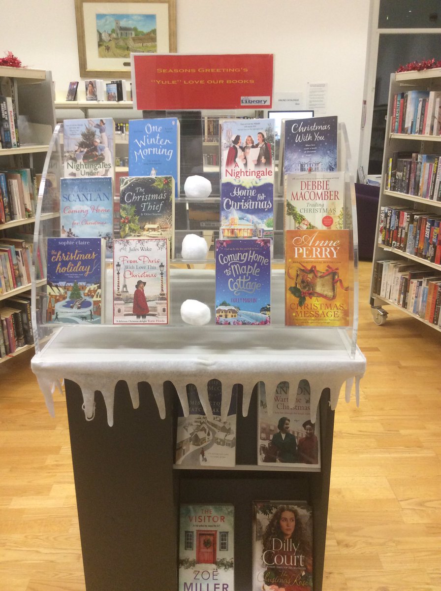 Looking for something light to read over the festive period. Why not pop into your nearest Library and take a nice Christmas book. If you take it out today you won’t need to return it until 3rd January 😊. “Ho Ho Ho Yule love our Books”🎅🏻🤶🏻