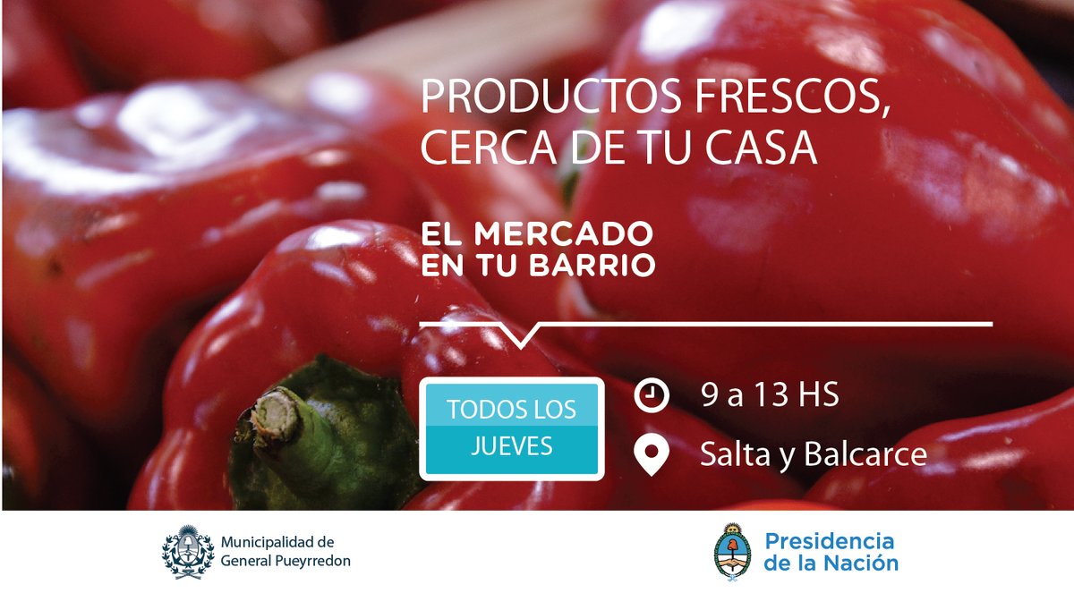 desarrolloeinv's tweet photo. 🛒 ¡Organizá tu compra!
#HOY de 9 a 13 acercate a #ElMercadoEnTuBarrio en Salta y Balcarce, donde podés encontrar lácteos, frutas y verduras, panificados, miel, alimentos secos y mucho más. 🥦🍯🍞🍎
✅Consultá el cronograma en 👉https://t.co/RzxZycO4wy https://t.co/jLW0caU3zm