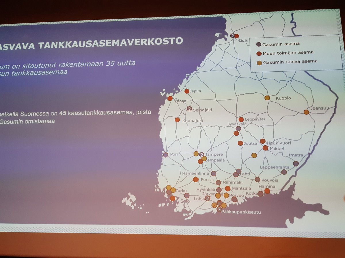 MaaritKari's tweet photo. Matti Ojanpää, gasum, kertoi, että eilen saavutettiin 10 000 kaasuauton raja Suomessa. Myös muiden toimijoiden tankkausasemia  tullut kivasti  #biokaasu, #uusiutuvaenergia https://t.co/cYVlj9YpYc