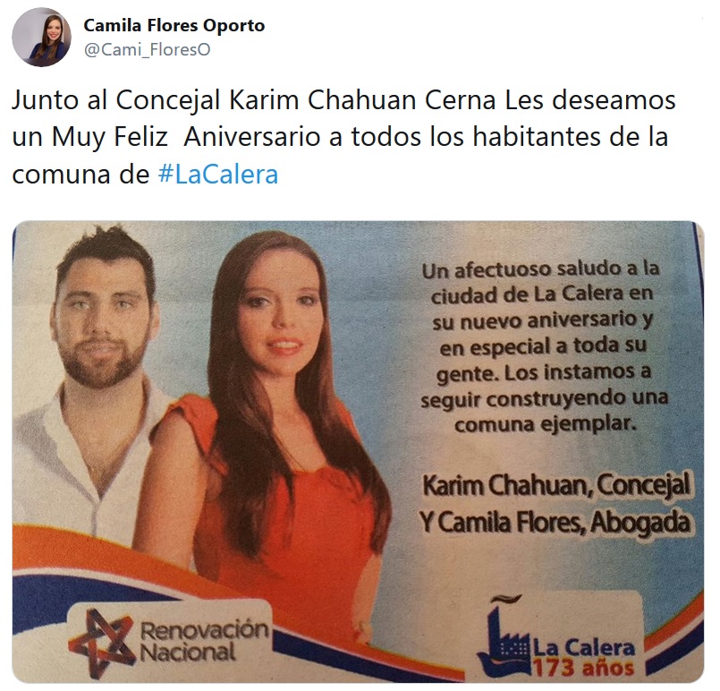 MegafonoPopular's tweet photo. ¿Por qué no le preguntan a diputada negacionista @Cami_FloresO sobre su amigo Karim Chahuan q lideraba banda de saqueadores? Por qué a él no le aplicarán la ley de seguridad del Estado como lo hicieron con profesor Roberto Campos #Bienvenidos13 #ElViernesMarchamos #lastesissenior https://t.co/P3cGmmRnUp