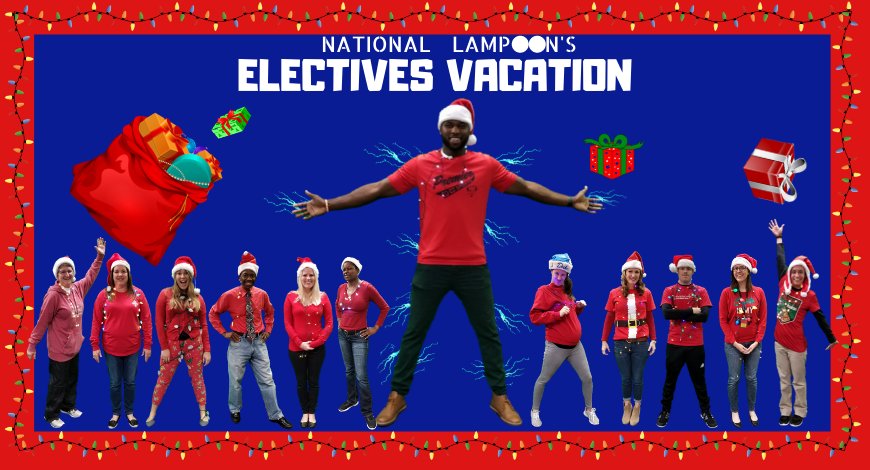 DRMSathletics's tweet photo. Our #DRMSmas is back with a classic movie poster challenge for today! The electives team is looking to keep their holiday crown! We need your ❤ and retweets to win again this year! You must ❤ and retweet this original post for us to accumulate points! @DRMSdolphins https://t.co/4Fx60BDSQS