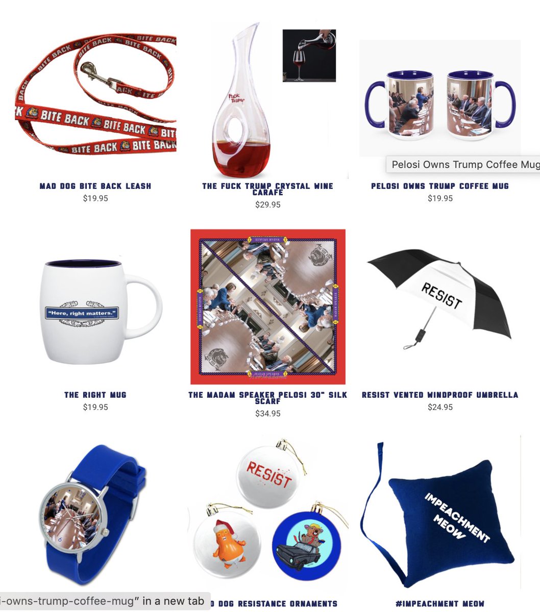 maddogpac's tweet photo. Here's a little peek into our store - we have nearly 200 unique  items specially chosen with #resistance in mind. Something for everyone on your holiday list. Naughty or nice - we are all in it together! PS: #FukTrump

https://t.co/wSMpMf8dEL https://t.co/lnwgjizph6