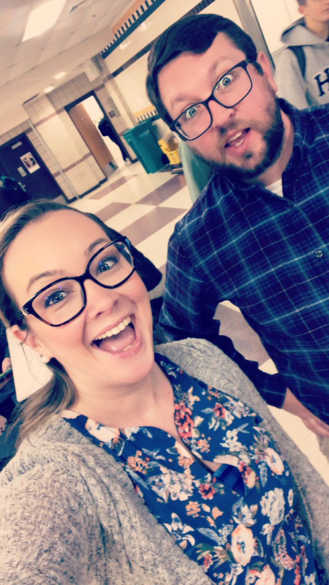 themathplante's tweet photo. It’s my birthday and I have break duty, so here’s a co-teaching selfie #thedreamteam #larrybirdbirthday https://t.co/MK0KxrENKw