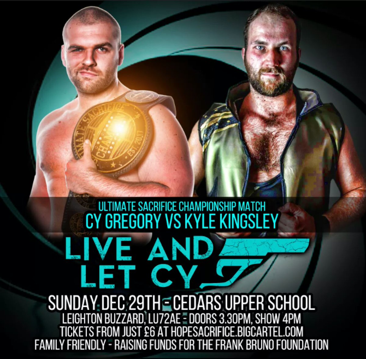 Sacrifice_PW's tweet photo. We are just weeks away from #Chapter30... Who is walking out of 2019 Ultimate SacrificeChampion?
🔄 for #CyGregory
❤ for @KyleofKings
Tickets available at https://t.co/XIYPTHjiGy https://t.co/n2t1NvLIF1