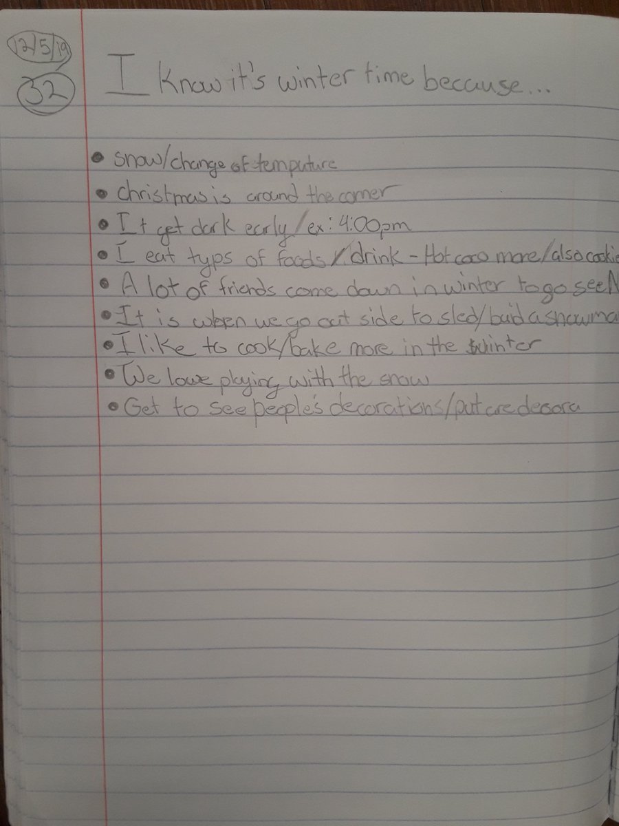 TheWriteClass's tweet photo. We practiced some #MindfulWriting today!
First, we cozied up with #flexibleseating. Then, we went on a #picturewalk and asked, "How do you know it's Wintertime?"
We jotted our thoughts in out NBs!
#WinterIsComing
@MsArana017 @SuzanneMera @WeehawkenTSD @FAmato53 @EricCrespoEDU https://t.co/jwXBEVPskn