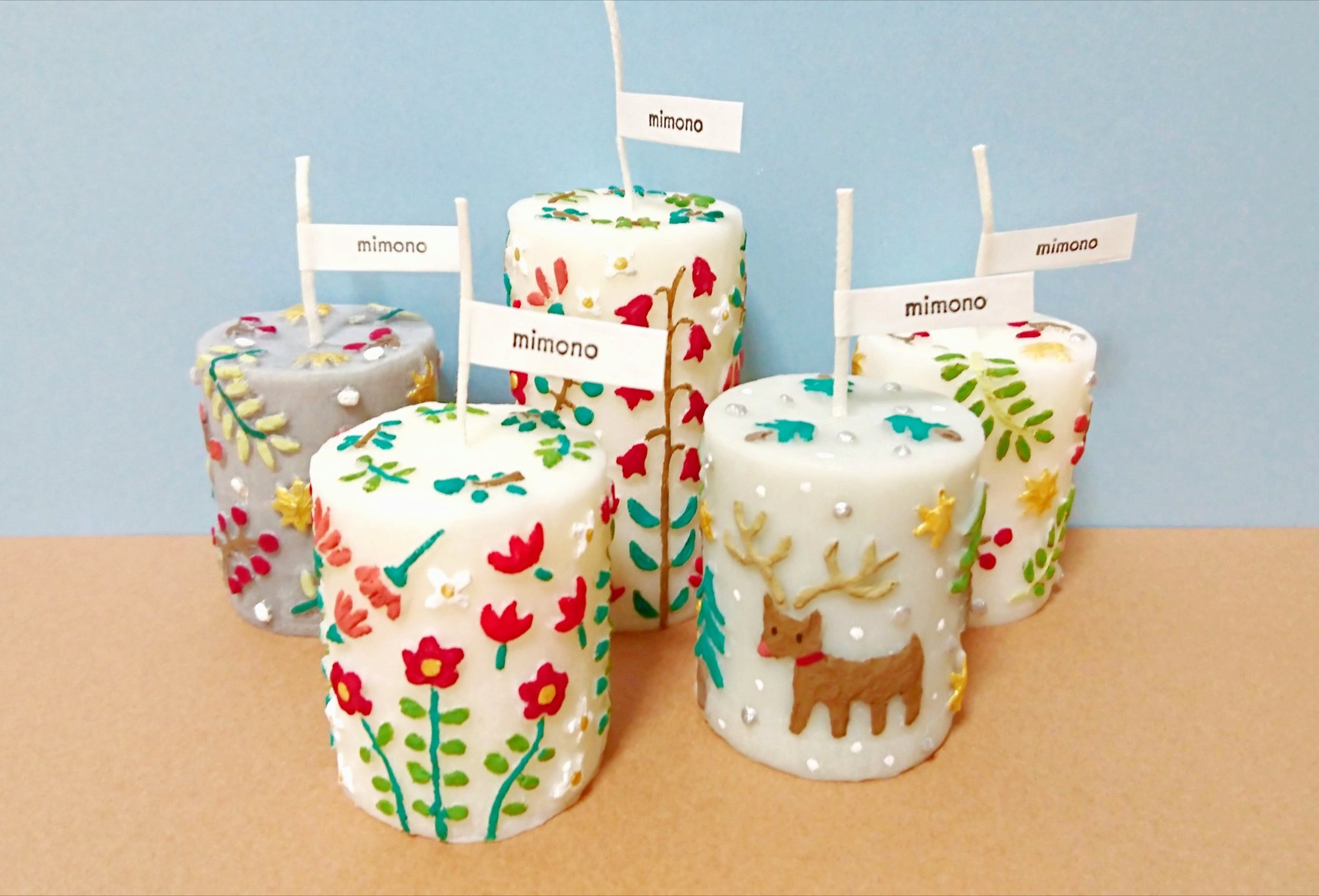 Twitter 上的 Mimono Candle 赤 緑 ゴールド 白 街中からクリスマス感をもらってる感じ 寒いけど少しうれしい今日このごろ クリスマス キャンドル 手作りキャンドル 手作りモールド ハンドメイド トナカイ ミンネ クリーマ Candle Minne Creema