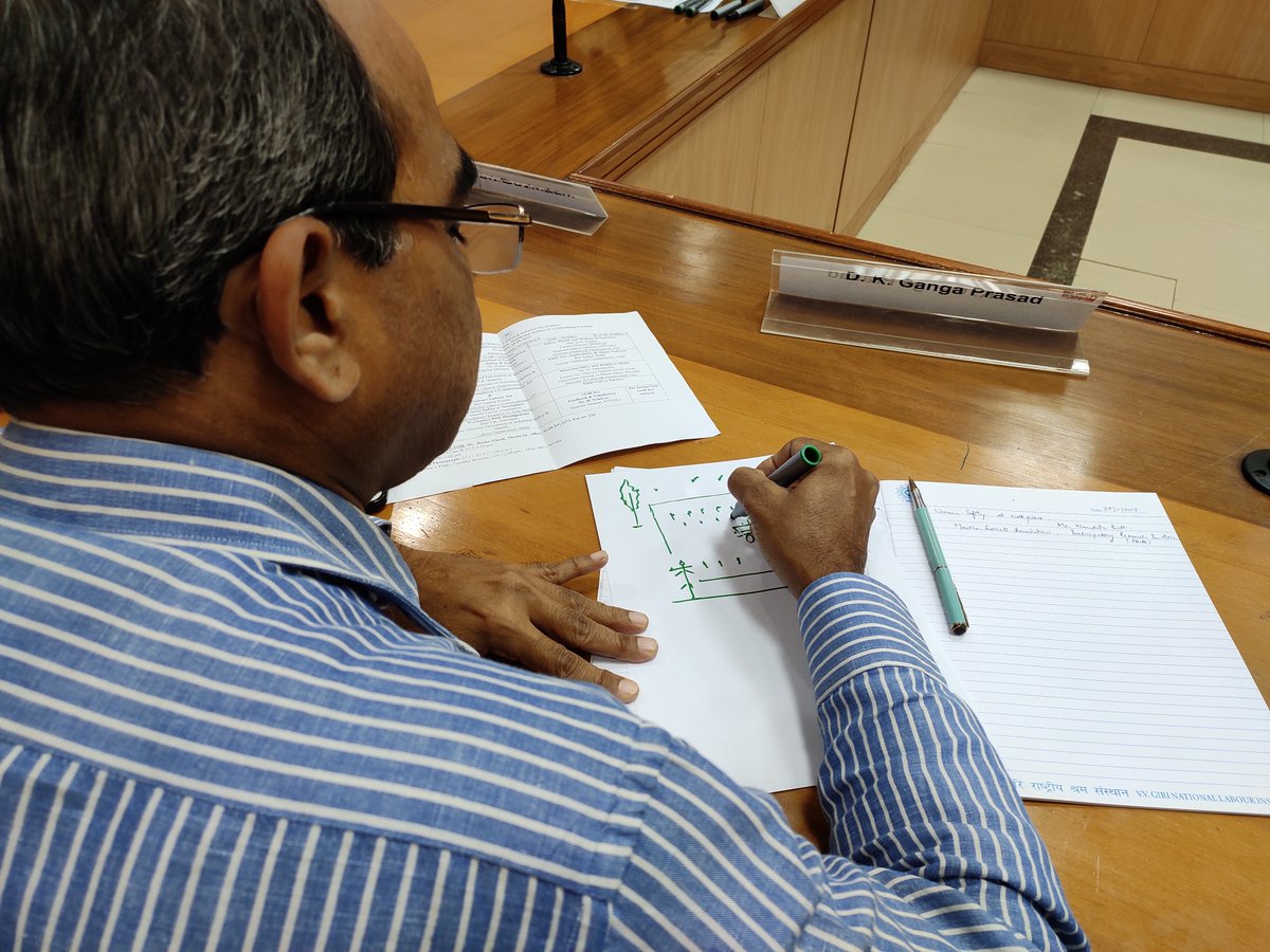 FoundationMf's tweet photo. The #MFF team had intensive conversations with more than 25 safety officers at the V.V. Giri National Labour Institute on the issue of sexual harassment at workplace.
#makingworkplacessafe #PoSH #GenderEquality #SHWAct https://t.co/0Mbq4rsDKt