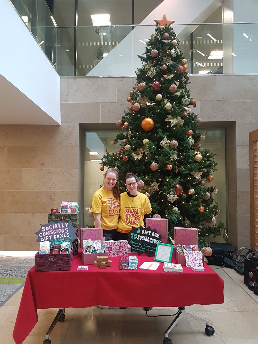 AtriaEdinburgh's tweet photo. Today we have @SocialStoriesCl pop up, selling gifts that make a social impact. Their hampers help transform communities, individuals + the environment. #officepopup #christmasgift #socialenterprise #awareness https://t.co/xX294A9iHM