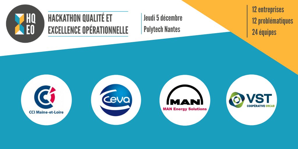 HackathonQEO's tweet photo. Les étudiants travaillent aussi sur les problématiques de @CCI49, @Ceva_Laval, @man_e_s et VST Cooperative Orcab pour le #HackathonQEO https://t.co/IbCk5fIM20
