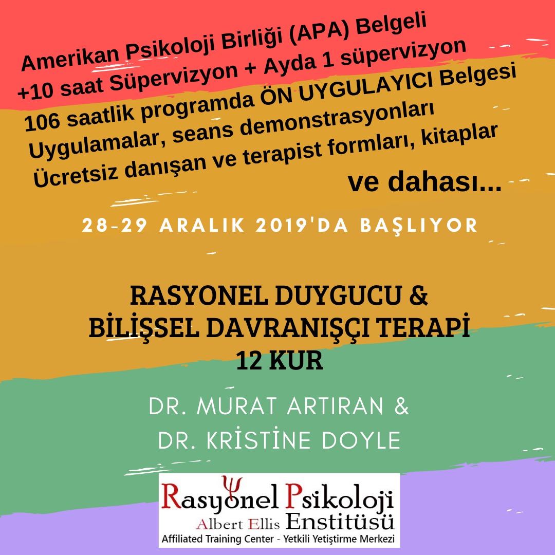 rasyonelterapi's tweet photo. Rasyonel Duygucu Davranışçı Terapi & Bilişsel Davranışçı Terapi &PLUS Programı
Ön UYGULAYICI BELGELİ + Amerikan Psikoloji Birliği Belgeli
#psikoloji #bdtegitimi #psikoterapi #rasyonelterapi #rasyonelpsikoloji #klinikpsikoloji #psikolojisertifika #bilisselterapi #süpervizyon https://t.co/HEuiOKEsRd