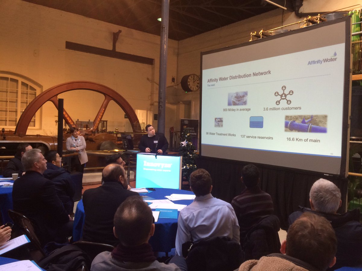 atswalker's tweet photo. Second session at @Innovyze #Discovery_Day hosted by the London Water &amp; Steam Museum and Affinity Water provide an update on their automated model update process that utilises #InfoWorks_WS_Pro and IW Exchange. https://t.co/QeRXRUUob0