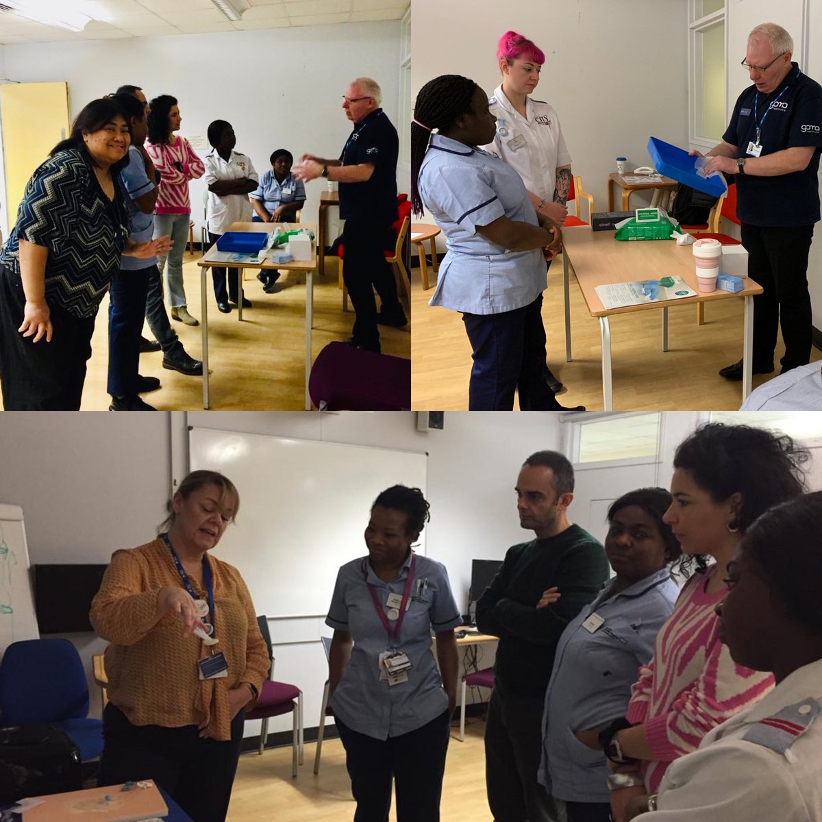 HomertonIPC's tweet photo. Scenes from today’s #IVLines #training with @NHSHomerton staff organised by @HUHOPAT_VA & supported by @Clinell’s @CorneliusGamah1 @BDandCo @vygonuk #infectionprevention #vascularaccess https://t.co/ogv0FVHiRy