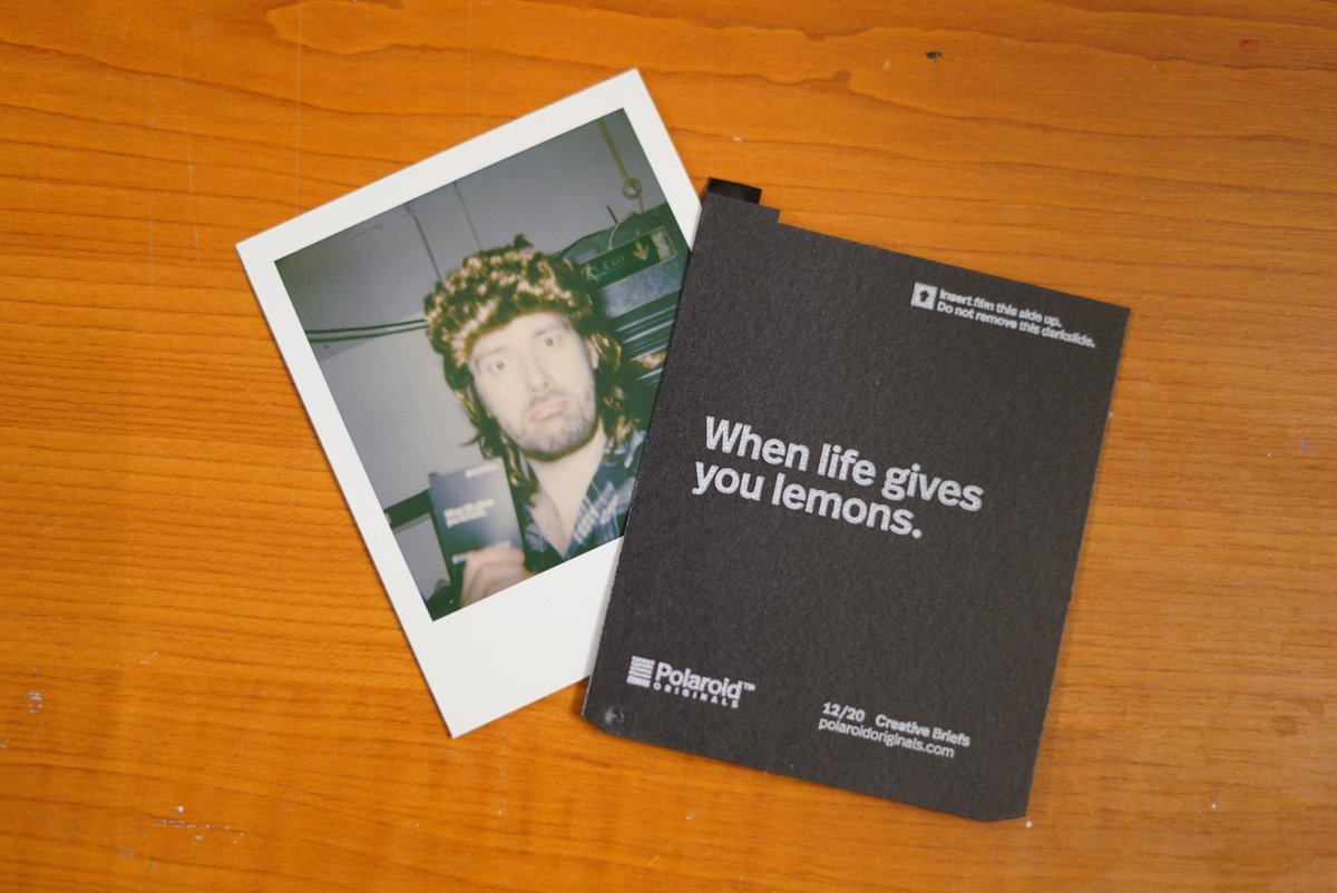 Unfortunately we've had to cancel tonight's performance of (in)CREDIBLE at <a href="/CLAYLeeds/">CLAY: Centre for Live Art Yorkshire</a> due to unforeseen circumstances.

but at least this old Polaroid camera isn't being passive aggressive about it.

We're working out a date to reschedule for the new year. So I'll let you know