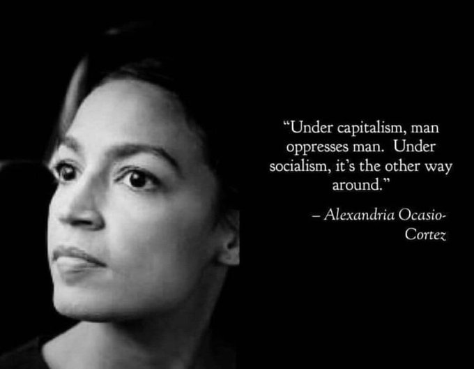 CiscoKid000's tweet photo. @EddieTucson @AZgirl4Trump @Holly1ForTrump @sxdoc the stupid bartender who got elected to congress is now the smartest woman on capitol hill https://t.co/gtLLvGLDPj