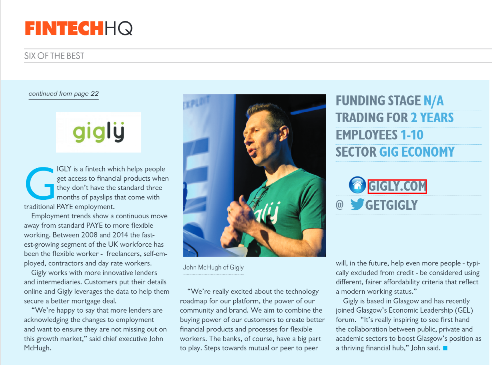 getgigly's tweet photo. 📢#GIGLY is feeling the #algorithm people! Read today's @BusinessHQmag #Fintech feature with our CEO @jc_mchugh → 
https://t.co/kuaNhsxu3U 
💪Shout outs to: @IngledewStephen @KimMcAllister &amp; fellow fintechs @ModulrFinance   @nucleuswrap @bankonsoar  @Renovite @brokerinsights https://t.co/6XkZSSemIn