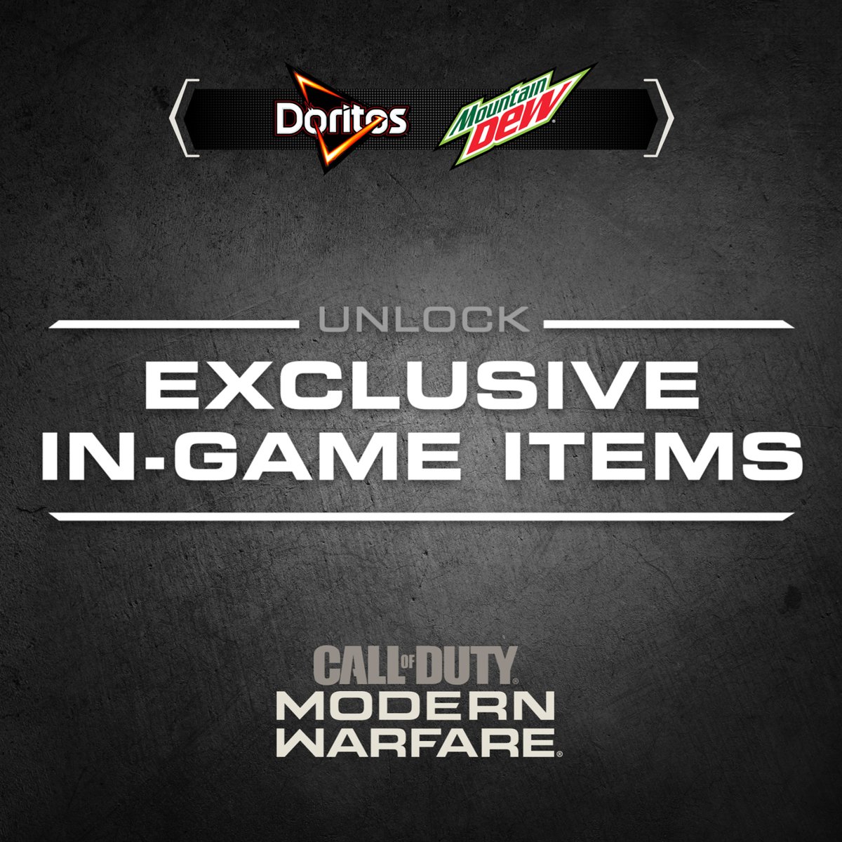 Take your COD game to another level. For 7 days you can unlock 3 exclusive item drops in @CallOfDuty #ModernWarfare. Just follow us, and then tweet @MountainDewUK with #DoritosDewDrop. 18+ (please allow up to 48 hours for us to send you a code)