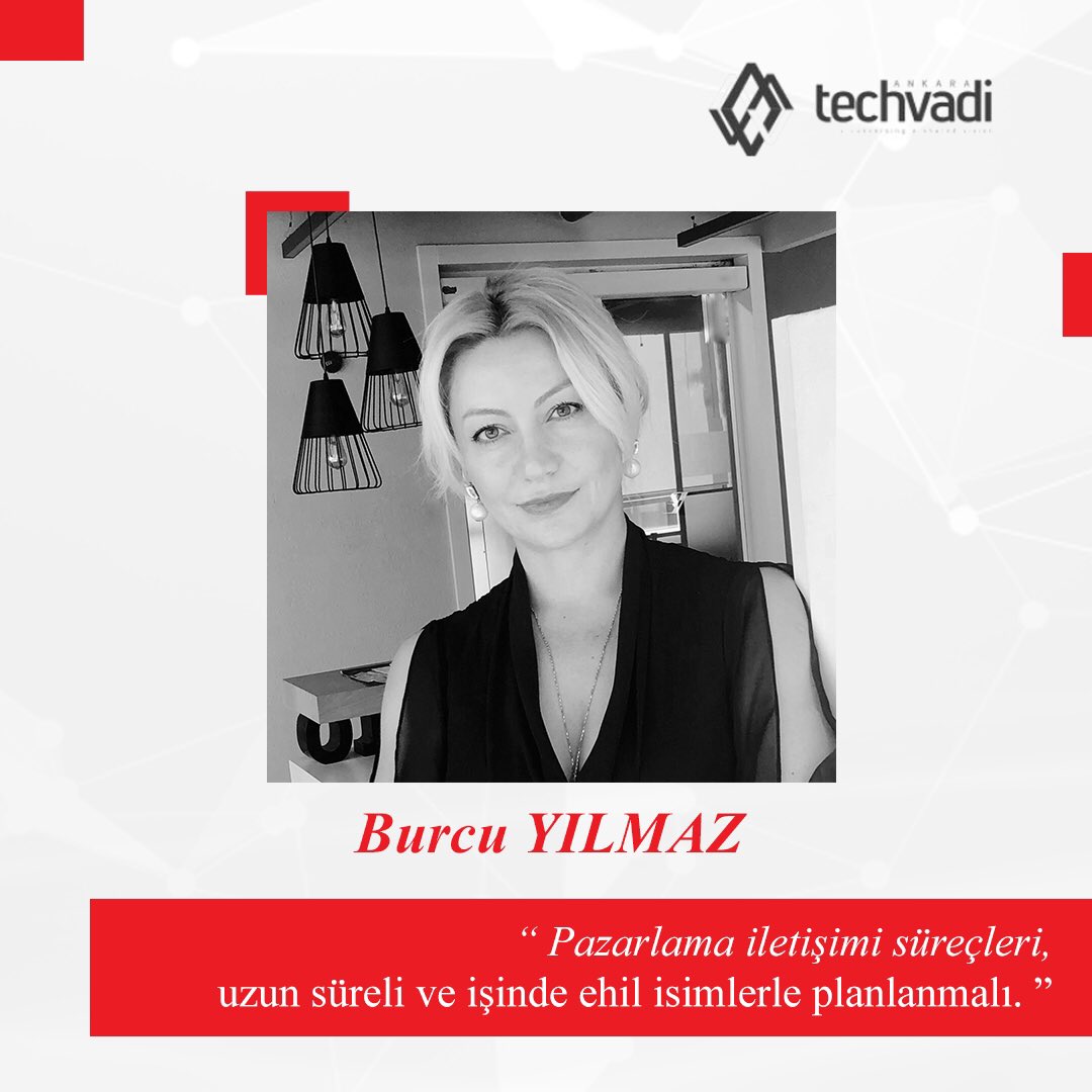 tech_vadi's tweet photo. Burcu Yılmaz, teknoloji odağındaki şirketlerin, startupların #Pazarlamaİletişimi alanında konuya hakim bir isimi kadrolarına katma noktasında geç kalmamaları gerektiğini ve mecra seçimlerinde deneme-yanılma metodunu sıklıkla kullanmalarının önemini vurgulamıştı #TechVadi #TBT https://t.co/9lLSaHowH1