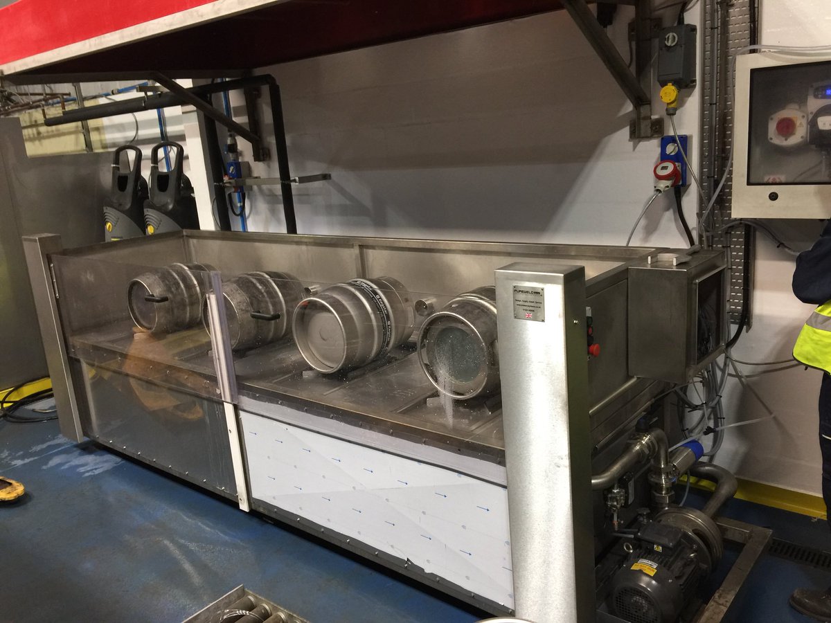 #ThrowbackThursday Remembering the new energy saving four head steam powered keg/cask washer made for a valued customer in Dewsbury